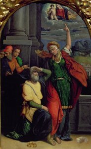 Augustus en de Tiburtijnse Sibylle door Benvenuto Tisi da Garofalo